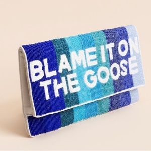 Blame it on the Goose beaded purse / clutch